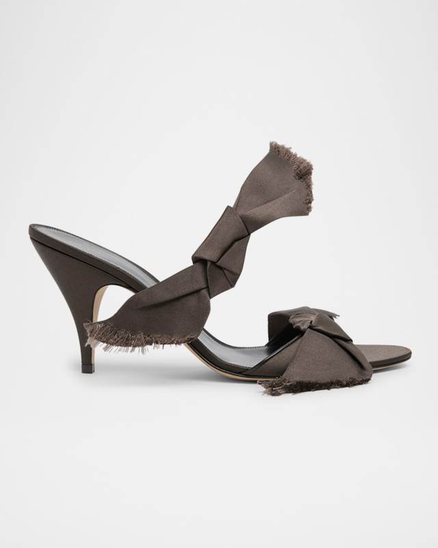Vika Silk Knot Slide Sandals